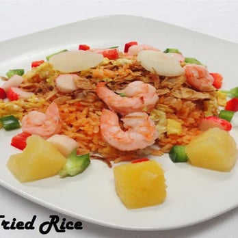 No.1 Chinese Restaurant - Seafood Fried Rice (sea scallops 2, shrimps, crabmeat, pineapple...and fried shallot) - Chinese Near Me - Reading, Pennsylvania No.1 Chinese Restaurant - Seafood Fried Rice (sea scallops 2, shrimps, crabmeat, pineapple...and fried shallot) - Chinese Near Me - Reading, Pennsylvania