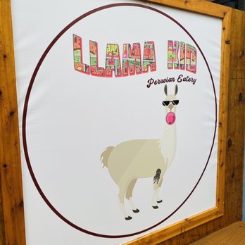 Llama Queen - Patio sign - Peruvian Near Me - Austin, Texas