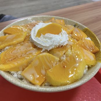 A Ice - Large Mango Snowflake ($12.95): good for 2-3 to share - Bubble Tea Near Me - Lodi, California