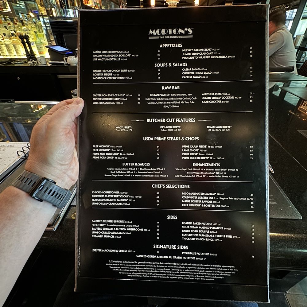 Morton's The Steakhouse - Menu - Steakhouses Near Me - Jacksonville, Florida