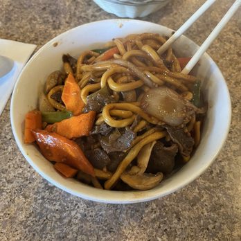 Chang's Mongolian Grill - Beef Bowl with noodles - Mongolian Near Me - Folsom, California