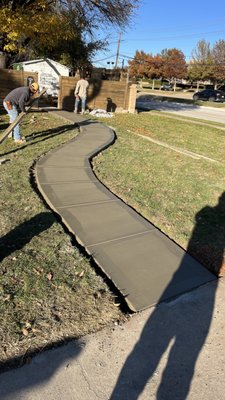 Concrete repair - Removal and installation sidewalk