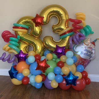 Balloon Pop Fiesta - Huge birthday bouquet! - Balloon Services Near Me