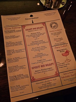 Menu photo 1 Haberdasher San Jose, CA