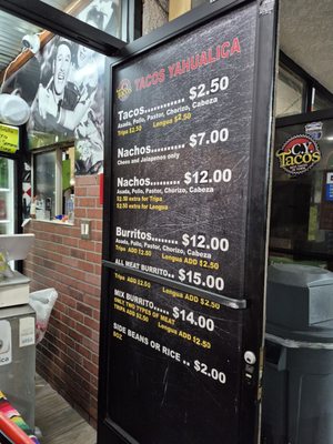 Menu photo 1 Tacos Yahualica Los Angeles, CA