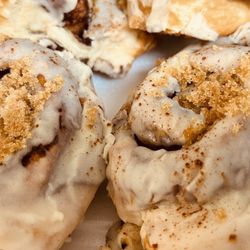 Squat N Gobble - Homemade cinnamon rolls - while they last - which isn't long.