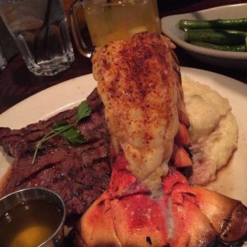 Weber Grill Restaurant - New York steak and added Lobster with mash potatoes on the side. Well recommended plate! - Barbeque Near Me - Chicago, Illinois