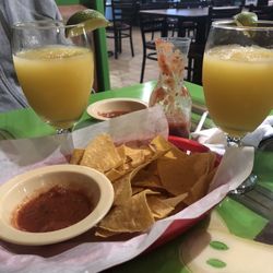 El Agave Mexican Restaurant - Regular lime margaritas 16 oz. Frozen  Chips n Salsa