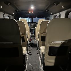Kenai Aviation - View toward cockpit in the Tecnam 2012.