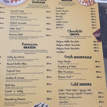 Johnny Custard - Menu - Desserts Near Me - Toronto, Ontario