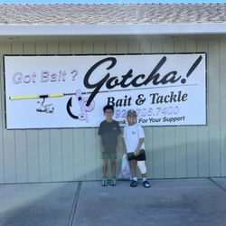 Gotcha Bait & Tackle - Last minute fishing trip! Didn't catch anything but the boys had a great time
