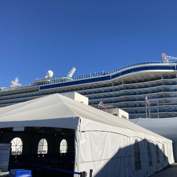 Royal Caribbean Cruises - Check in tent on east side of parking lot. Luggage check in is to the right of this - Tours Near Me - Wilmington, California