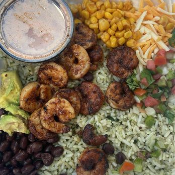 Tacos 4 Life - Southwest Rice Bowl with Grilled shrimp - Tacos Near Me - Rogers, Arkansas Tacos 4 Life - Southwest Rice Bowl with Grilled shrimp - Tacos Near Me - Rogers, Arkansas