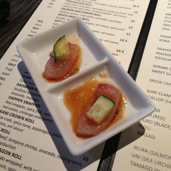 O-Ku - Sample from the sushi chef - Sushi Bars Near Me - Charleston, South Carolina O-Ku - Sample from the sushi chef - Sushi Bars Near Me - Charleston, South Carolina