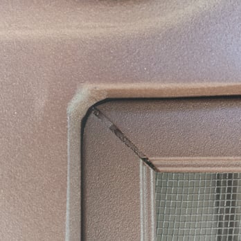 Allied Iron - Corner of frame for screen on security door. - Door Sales/Installation Near Me - Tempe, Arizona