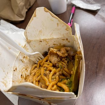 Gk Mongolian Bbq - a meal in a takeout box - Mongolian Near Me - Manteca, California