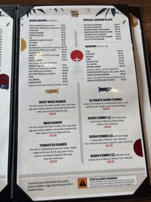 Menu photo 1 Happy Sushi Chino Hills, CA