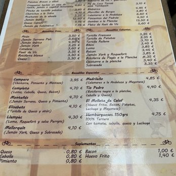 Elisabets - Menu Oct 2022 - Tapas Bars Near Me - Barcelona, B Elisabets - Menu Oct 2022 - Tapas Bars Near Me - Barcelona, B
