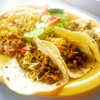 Papa Tacho's - Tacos de Carne Asada!  Perfectly seasoned beef sautéed with Pico de Gallo. - Mexican Near Me - Midland, Texas
