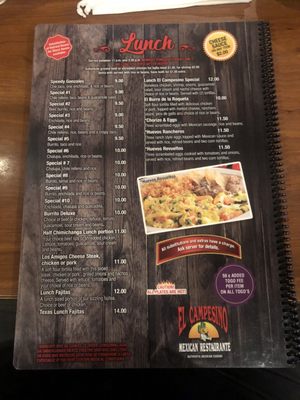 Menu photo 4 El Campesino Dawsonville, GA Menu photo 4 El Campesino Dawsonville, GA