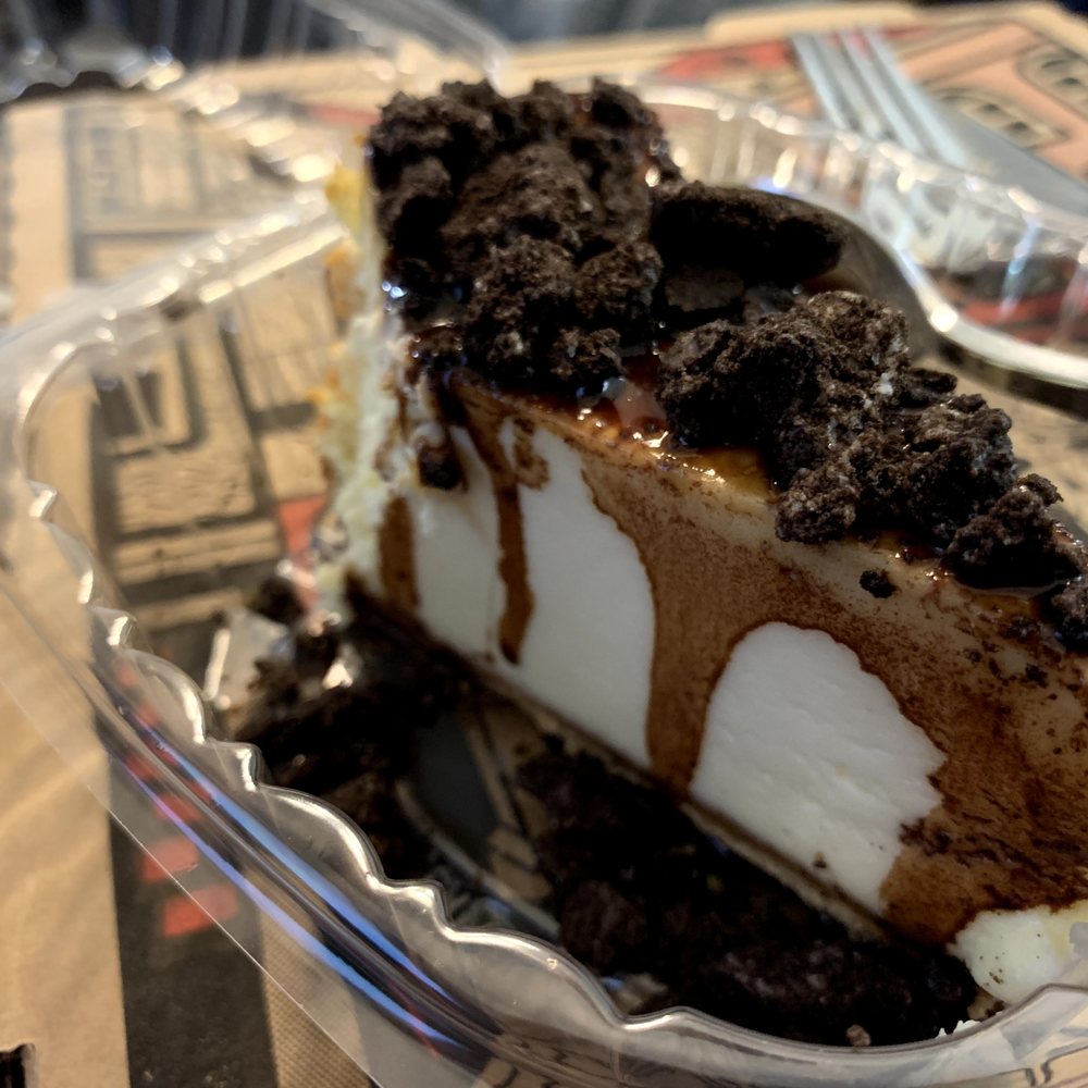 This is the Oreo cheesecake. You can't have any; it's mine. This is the Oreo cheesecake. You can't have any; it's mine.
