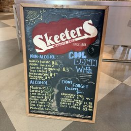 Beer menu