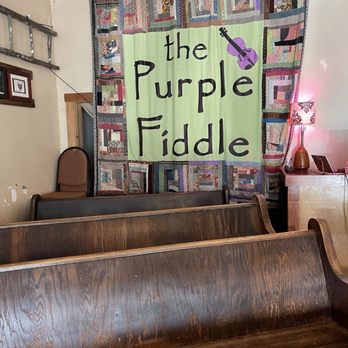 Purple Fiddle - Church pews - Music Venues Near Me - Thomas, West Virginia