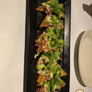 Meddlesome Moth - Atlantic Salmon Nachos - Bars Near Me - Dallas, Texas Meddlesome Moth - Atlantic Salmon Nachos - Bars Near Me - Dallas, Texas