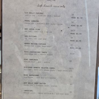 Sinta - Bakery menu - Bakeries Near Me - Chula Vista, California