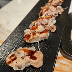 Meat 120 Korean BBQ - Brisket "sushi"