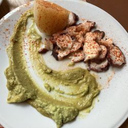 Ku4tro - Pulpo y Papa y Mojo - octopus with potato and mojo sauce €10.50