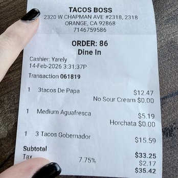 The Taco Boss - Order - Tacos Near Me - Orange, California The Taco Boss - Order - Tacos Near Me - Orange, California