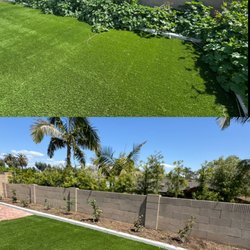 Sunscape Lawn Care - Weeding before and after