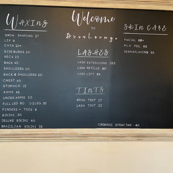 Brow Lounge - Price board (2/2022) - Eyelash Service Near Me - Greensboro, North Carolina Brow Lounge - Price board (2/2022) - Eyelash Service Near Me - Greensboro, North Carolina