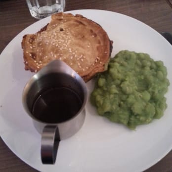 The Pieman Cafe - Pie with a side of mushed peas and gravy - Cafes Near Me - Dublin, D