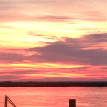 A-J's Dockside Restaurant - Stunning sunset at A-J's! - Seafood Near Me - Tybee Island, Georgia