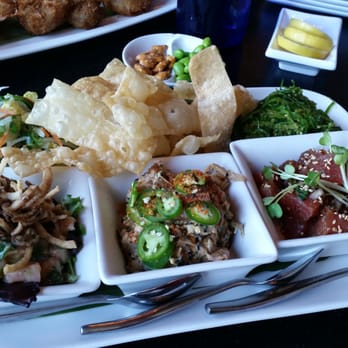 Pacific Catch - Poke trio sampler, pick any 3 poke! - Seafood Near Me - Mountain View, California Pacific Catch - Poke trio sampler, pick any 3 poke! - Seafood Near Me - Mountain View, California