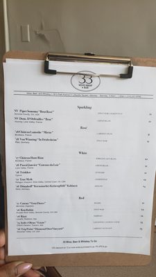 Menu photo 2 33 Wine Shop & Bar Saint Louis, MO