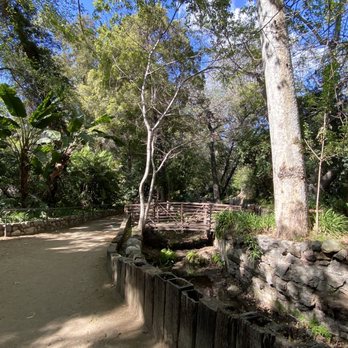 Fern Dell - Wide, flat, easy-to-traverse pathways along the stream - Hiking Near Me - Los Angeles, California