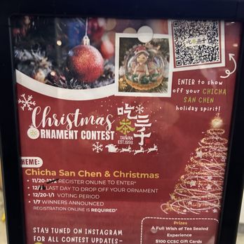 Chicha San Chen - Poster promotion - Bubble Tea Near Me - Cupertino, California