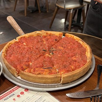 Zachary's Chicago Pizza - Medium stuffed spinach and mushroom - Pizza Near Me - Oakland, California Zachary's Chicago Pizza - Medium stuffed spinach and mushroom - Pizza Near Me - Oakland, California