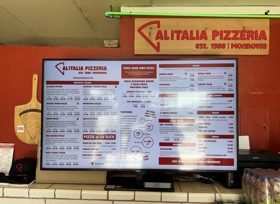 Menu photo 4 Alitalia Pizzeria Monrovia, CA