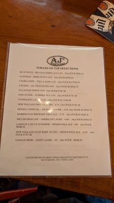 Menu photo 3 AJ's Steak & Pizza Goshen, CT Menu photo 3 AJ's Steak & Pizza Goshen, CT
