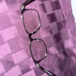 Quick Fix eyeglass Repair - Perfect match flawless work. Zoom in.