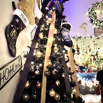 Candy Cane House - The even had a tree representing our home hockey team, The Vegas Golden Knights!" - Christmas Trees Near Me - Henderson, Nevada