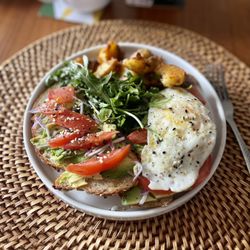 Raquel's Farmstand - Made avocado toast using Raquel's oatmeal sourdough
