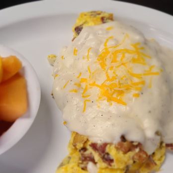 Janet's Cafe and Deli - Country omelet with fruit - New American Near Me - Santee, California Janet's Cafe and Deli - Country omelet with fruit - New American Near Me - Santee, California