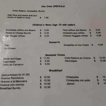 La Cabaña - Brunch menu, huevos con chorizo, the best - Mexican Near Me - Newark, California