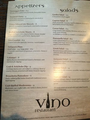 Menu photo 3 Vino Restaurant Harrisburg, PA Menu photo 3 Vino Restaurant Harrisburg, PA