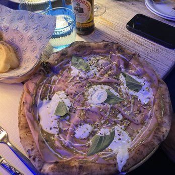 Song E Napule - The best! Mortadella E Pistachio white pizza. To die for - Pizza Near Me - New York, New York